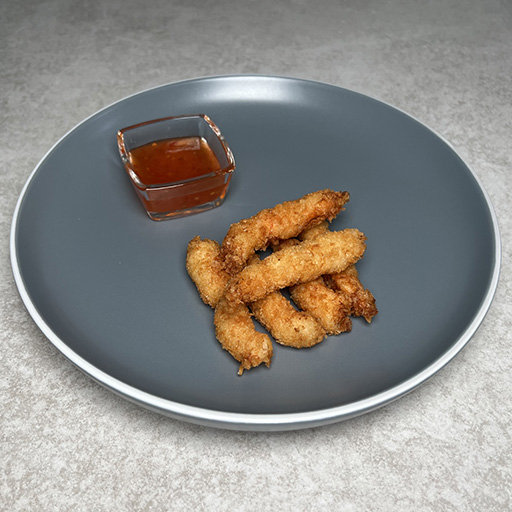 Креветки в темпуре с соусом Чили