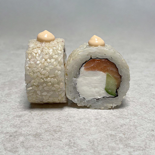 Лосось в кунжуте